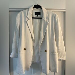 White Banana Republic Oversized style blazer